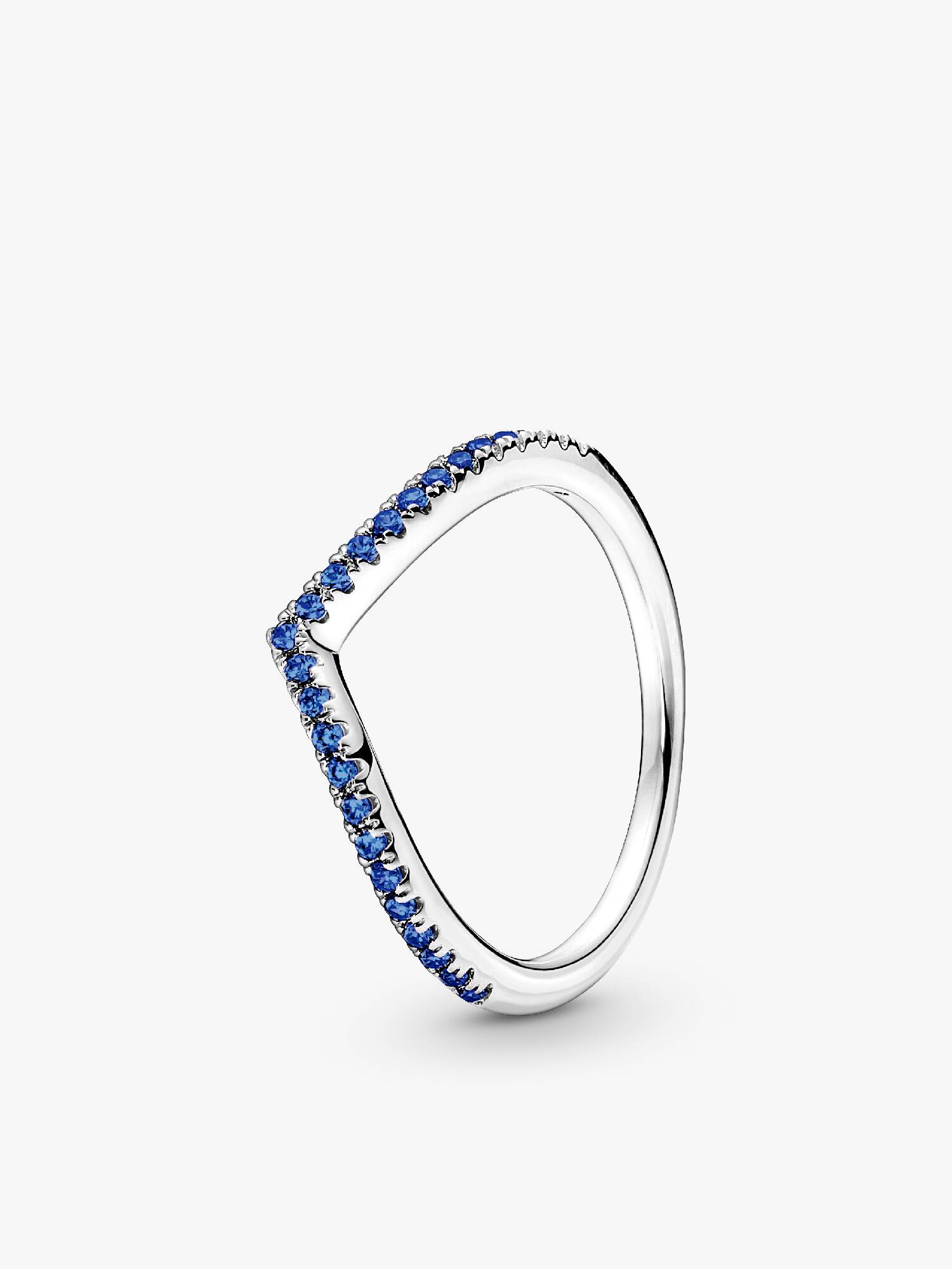 Pandora Timeless 璀璨深藍許願骨戒指