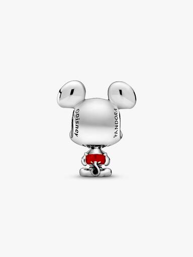 Disney Mickey sterling silver charm with red and black enamel