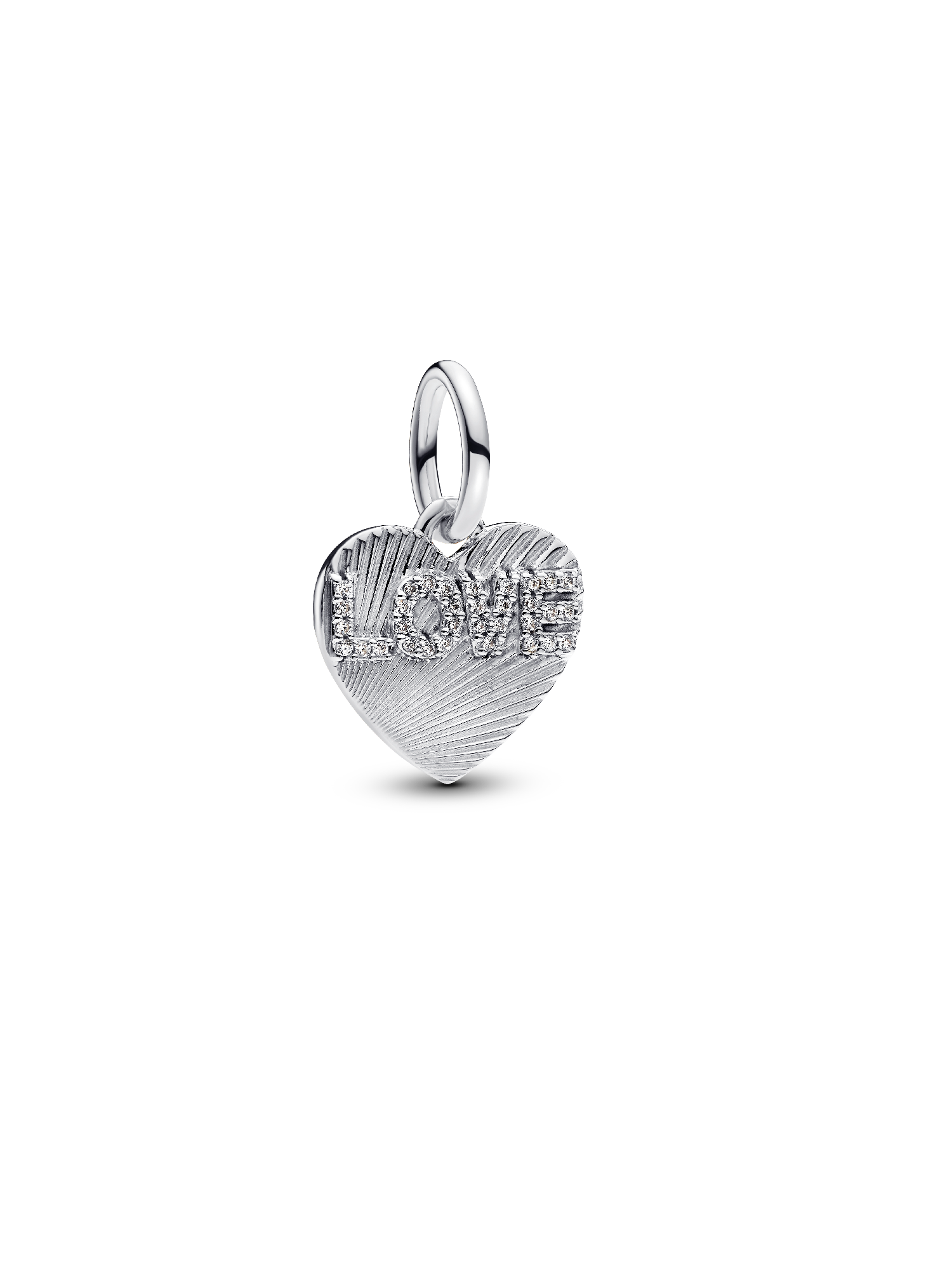 Engravable Love Heart Dangle Charm