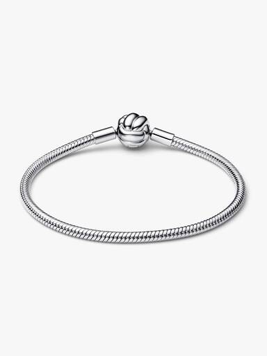 Pandora Moments Love Knot Snake Chain Bracelet