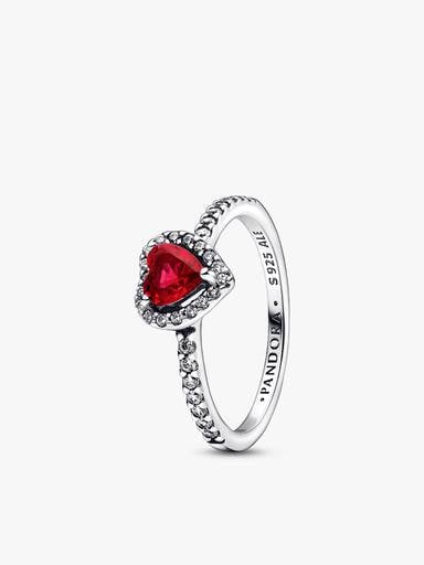 Red Heart Ring Set