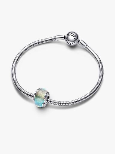 彩色 Murano 琉璃弧形羽毛串飾