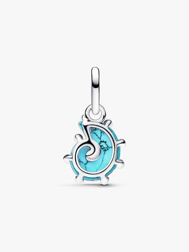 藍色 Murano 琉璃海螺吊飾