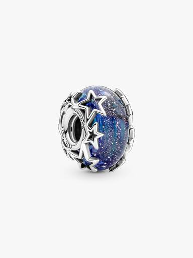 銀河繁星藍色 Murano 琉璃串飾