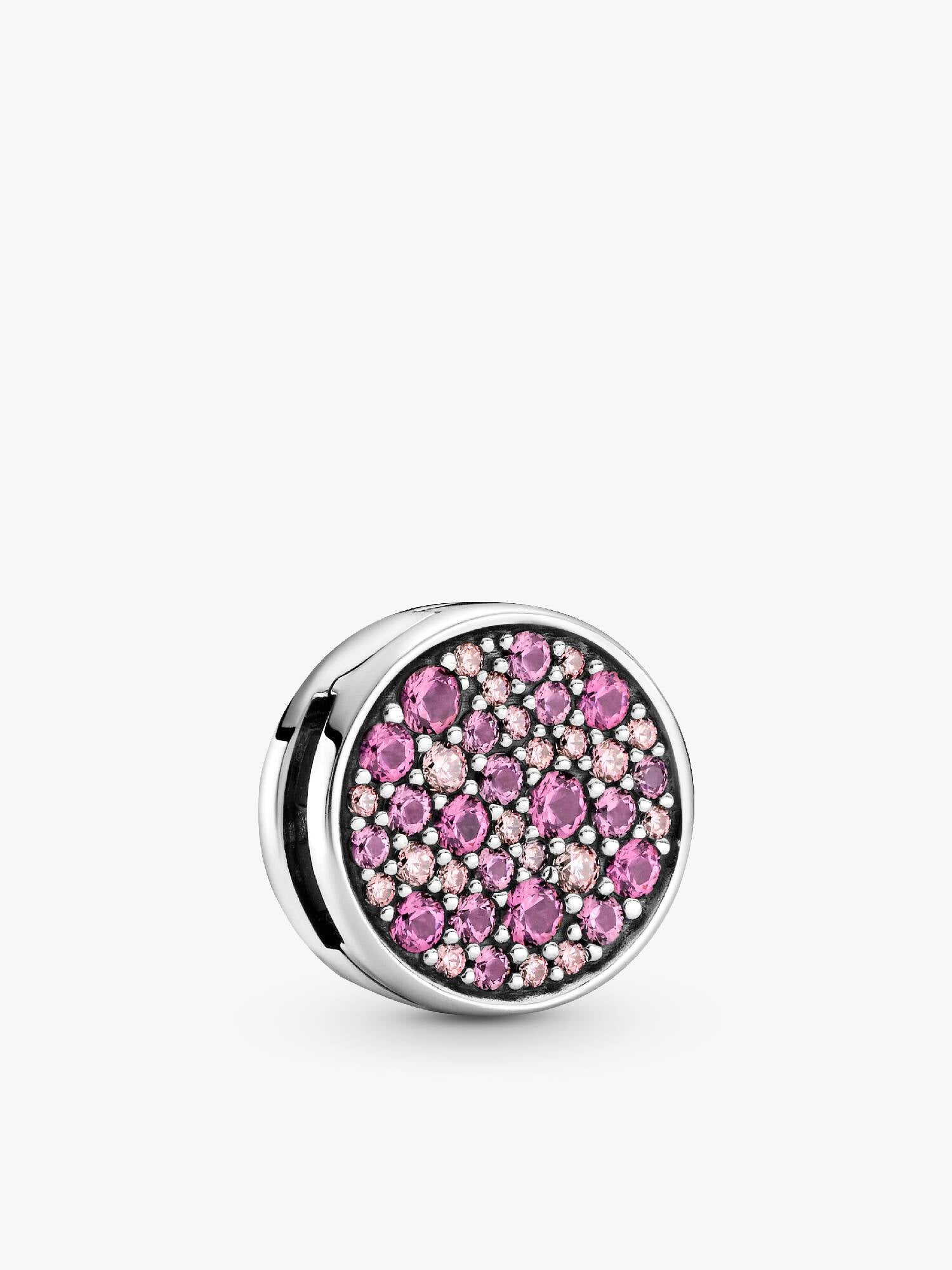 Pink Pavé Clip Charm