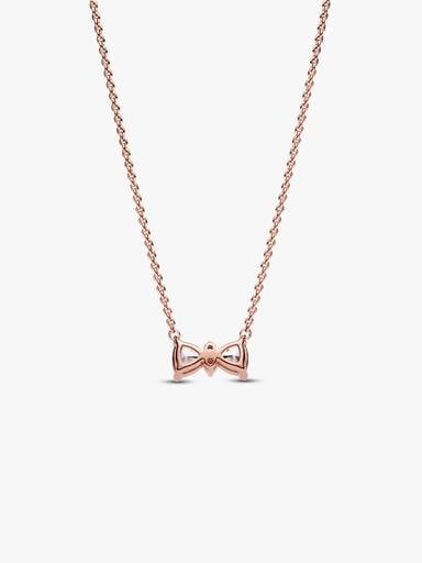 Sparkling Bow Necklace