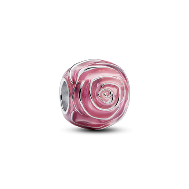Pink Rose in Bloom Charm