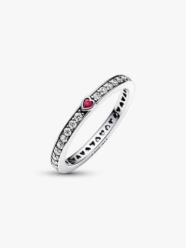 Sparkling Love Message Ring