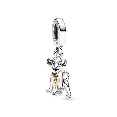 Disney 100th Anniversary Simba 0.009 ct tw Lab-created Diamond Dangle Charm