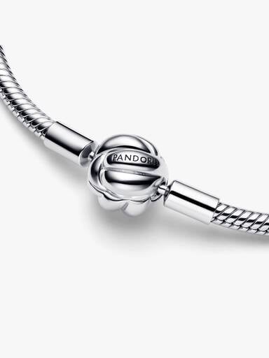 Pandora Moments Love Knot Snake Chain Bracelet