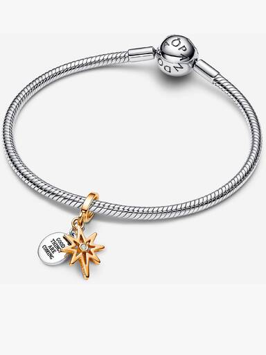 North Star Lab-grown Diamond Snake Chain Bracelet Set