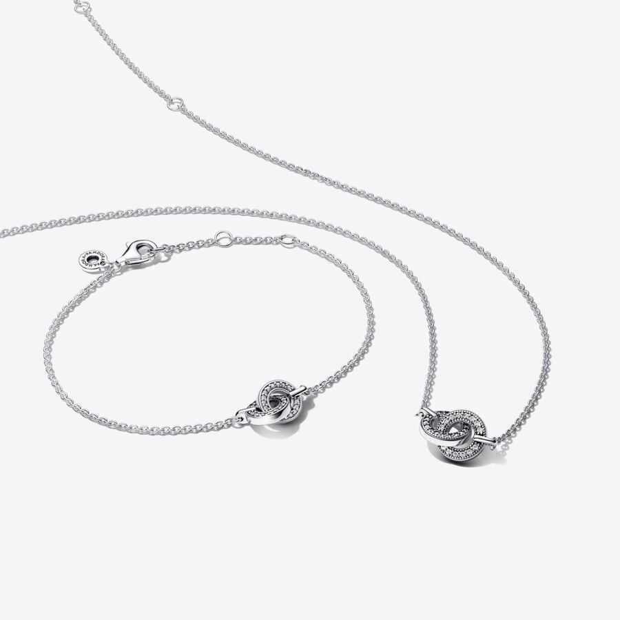 Pandora Signature Bracelet and Necklace Set image number 0