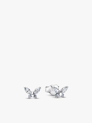 Sparkling Clear Butterfly Jewellery Set
