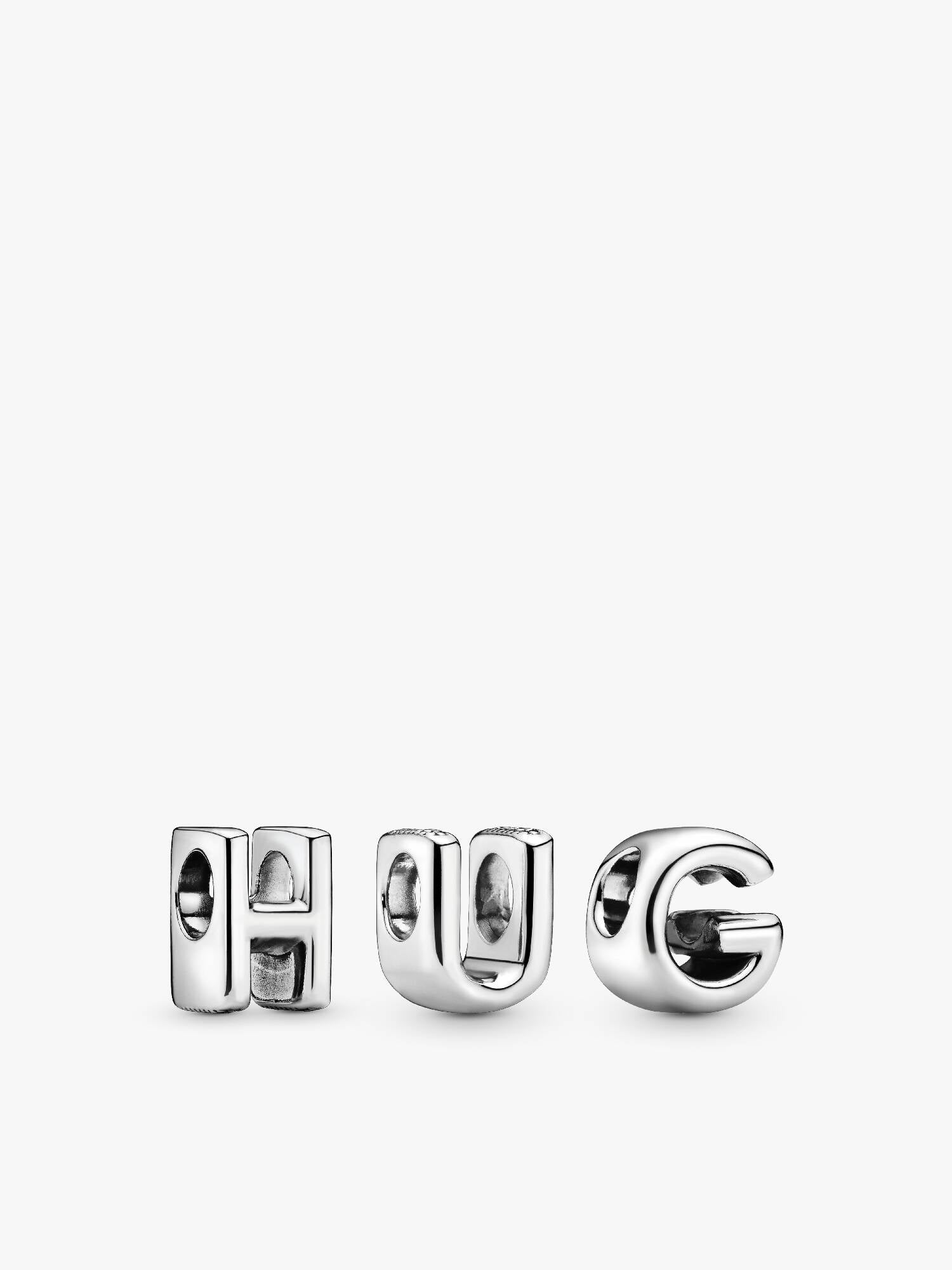 "HUG" Alphabet Charm Set