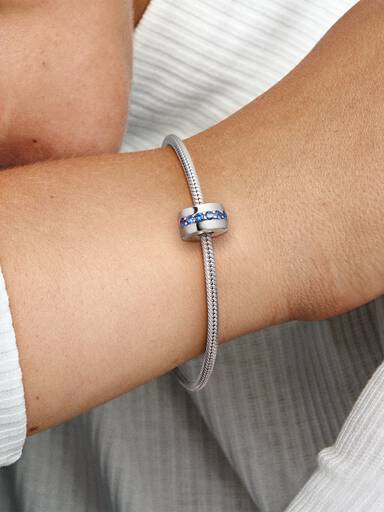 Blue Sparkle Clip Charm