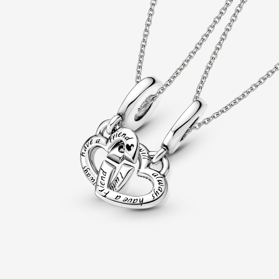 Linked Sister Charm and Necklace Set image number 0