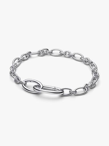 Openable Oval Link Chain Bracelet