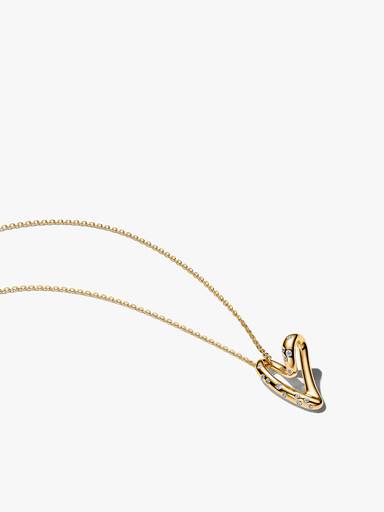 Organically Shaped Stone-Set Heart Jewellery Set