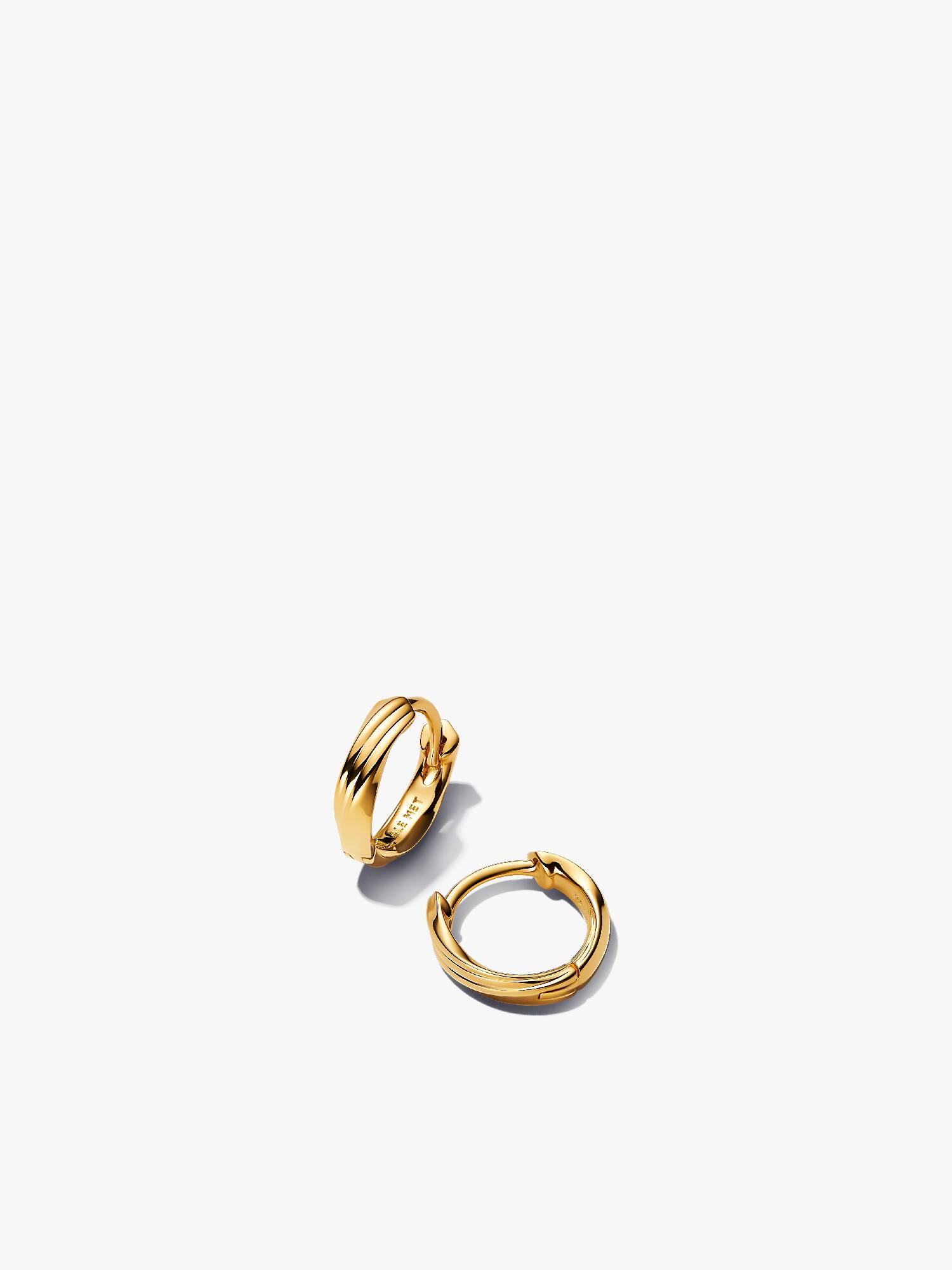 Twisted Huggie Earrings
