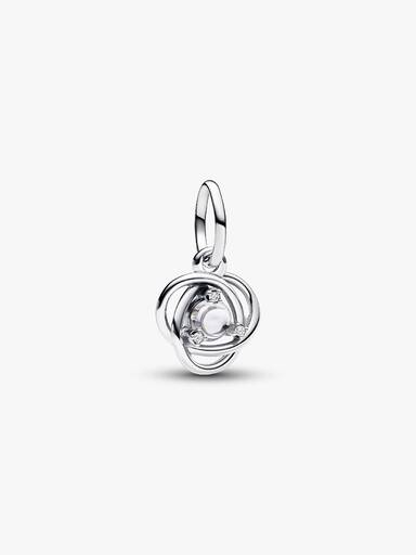 Clear Eternity Circle Dangle Charm