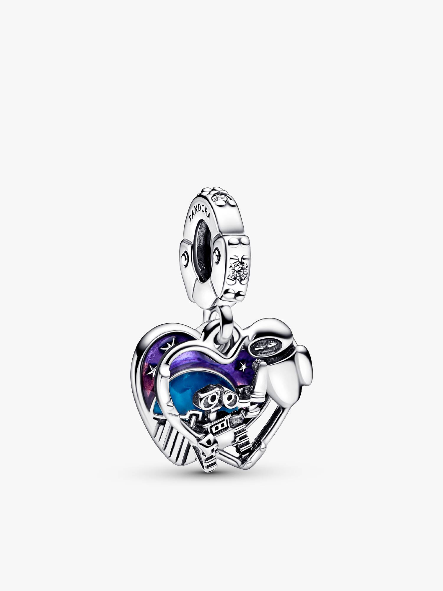 Disney Pixar Wall-E & Eve Glow-in-the-dark Dangle Charm