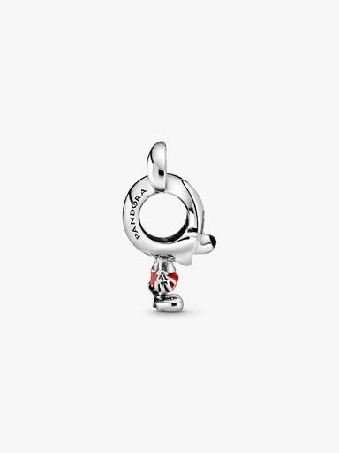 Disney Mickey sterling silver charm with red and black enamel