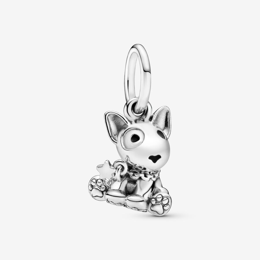 Bull Terrier Puppy Dog Dangle Charm image number 0