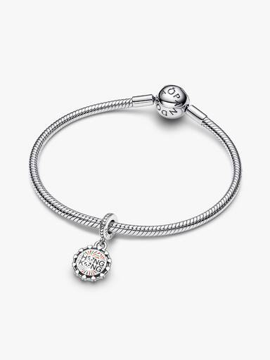 Hong Kong Fireworks & Pandas Dangle Charm
