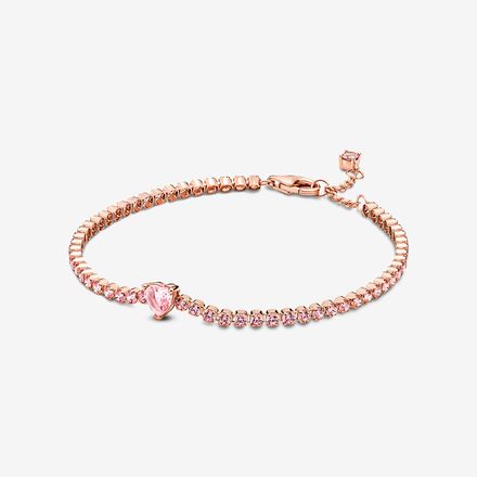 Pandora Bracelet With Pink and Rose Gold Character Themed Charms -   Hong Kong
