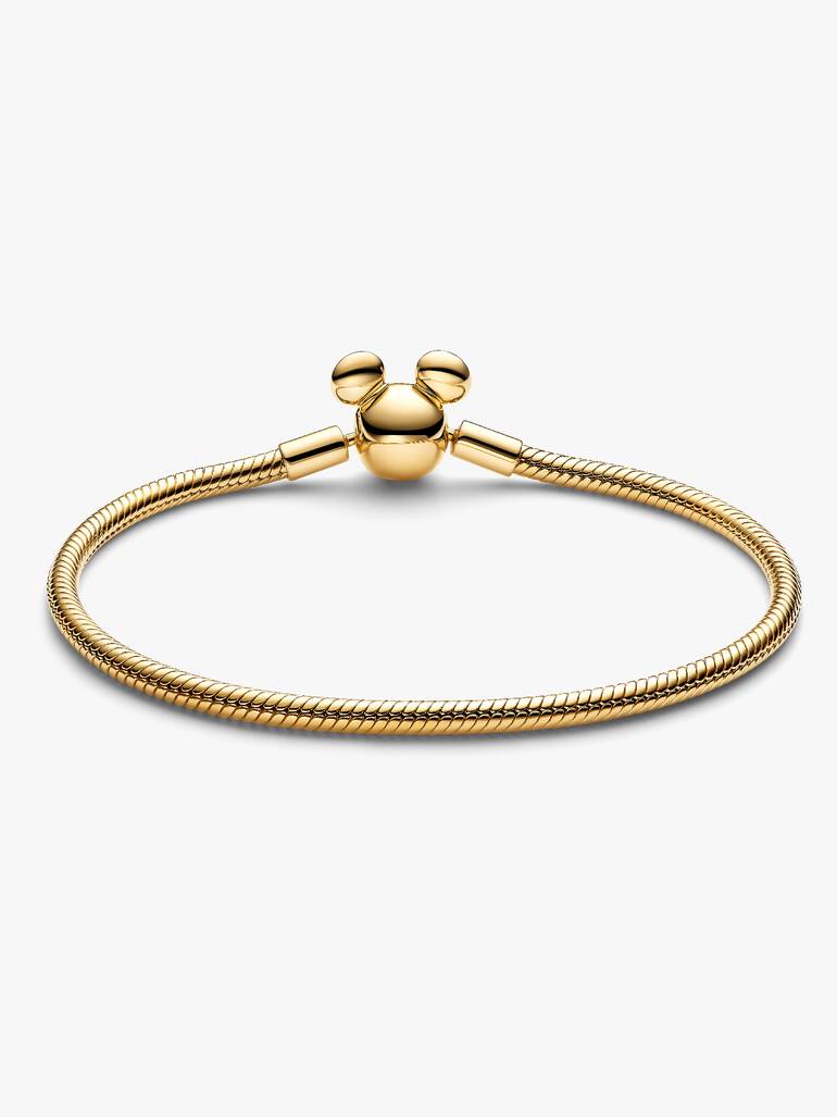 Disney Mickey Mouse Clasp Moments Snake Chain Bracelet