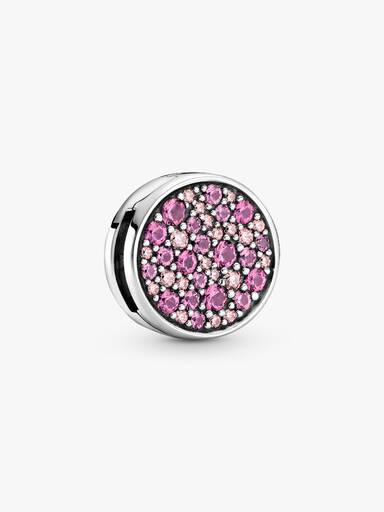 Pink Pavé Clip Charm