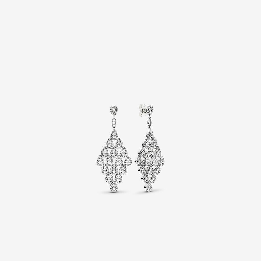 SALE - Cascading Glamour Large Hanging Earrings image number 0