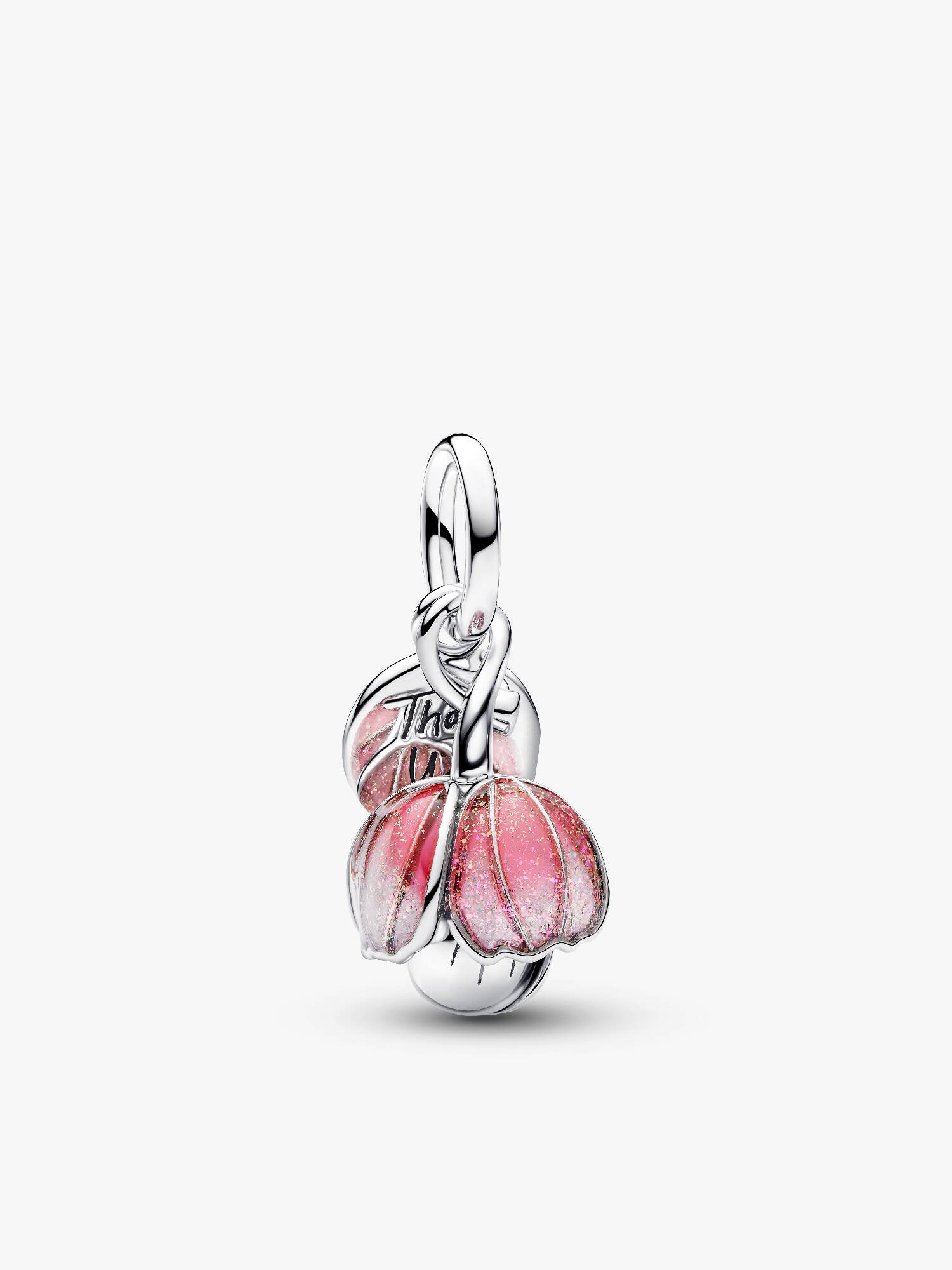 Two-Tone Blooming Flower Dangle Charm  