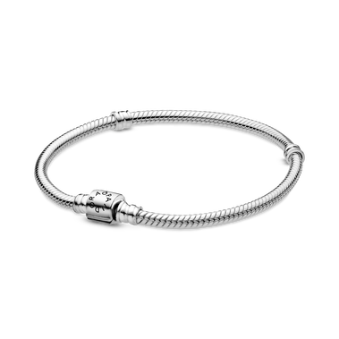 Snake chain sterling silver bracelet