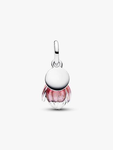 Two-Tone Blooming Flower Dangle Charm