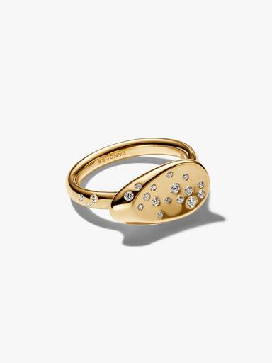 Medium Stone-Set Oval Signet Ring