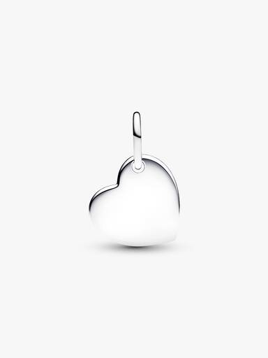May Engravable Heart Green Stone Dangle Charm