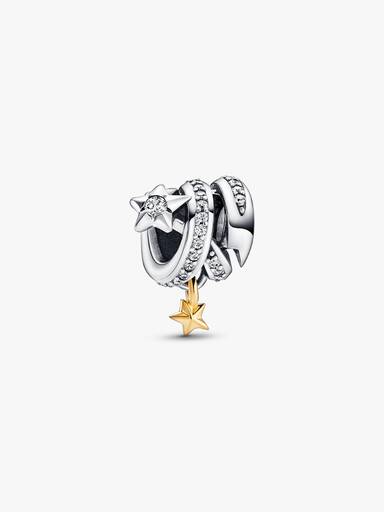 Shooting Star Spiral Charm