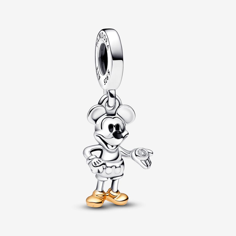 迪士尼 100 周年紀念米奇老鼠實驗室人造鑽石吊飾 image number 0