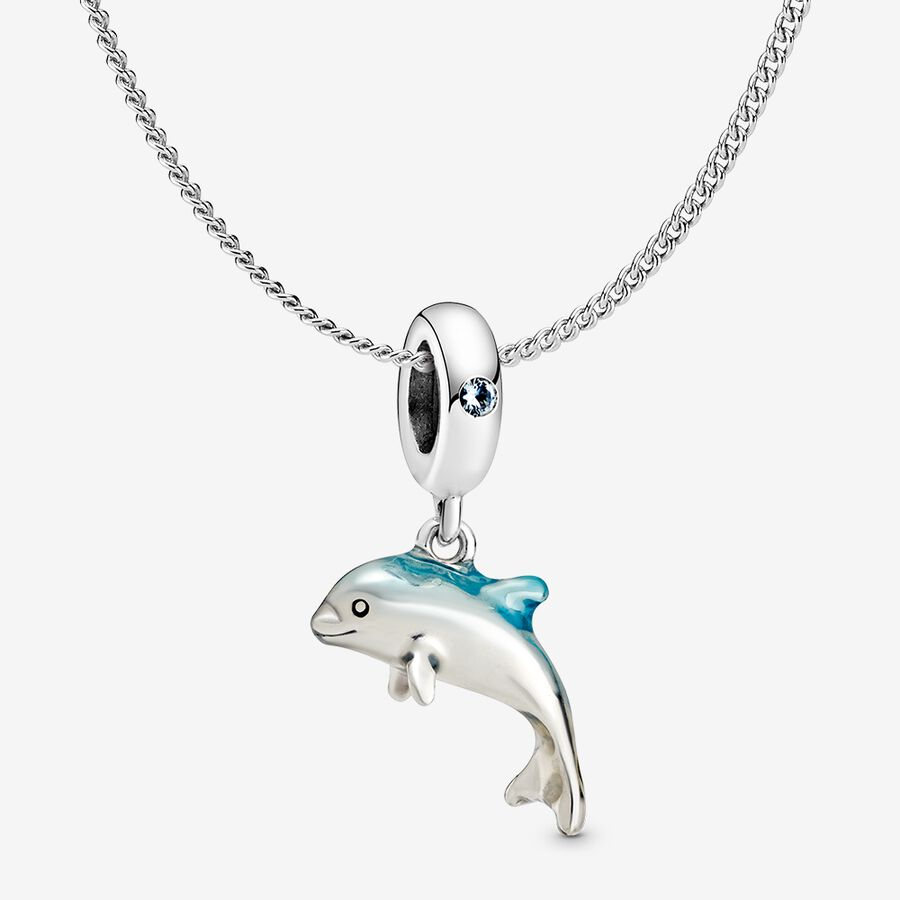 Shimmering Dolphin Necklace Set image number 0