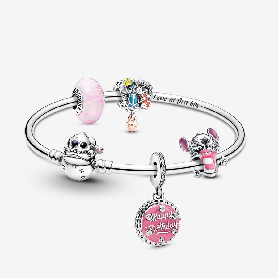 Disney Stitch Birthday Cake Charms and Bracelet Set image number 0