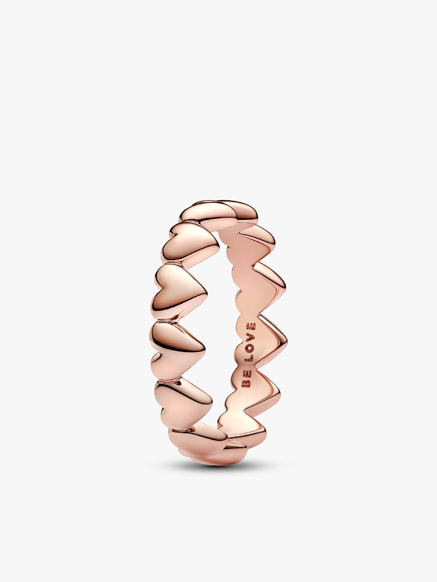 Row of Hearts Ring