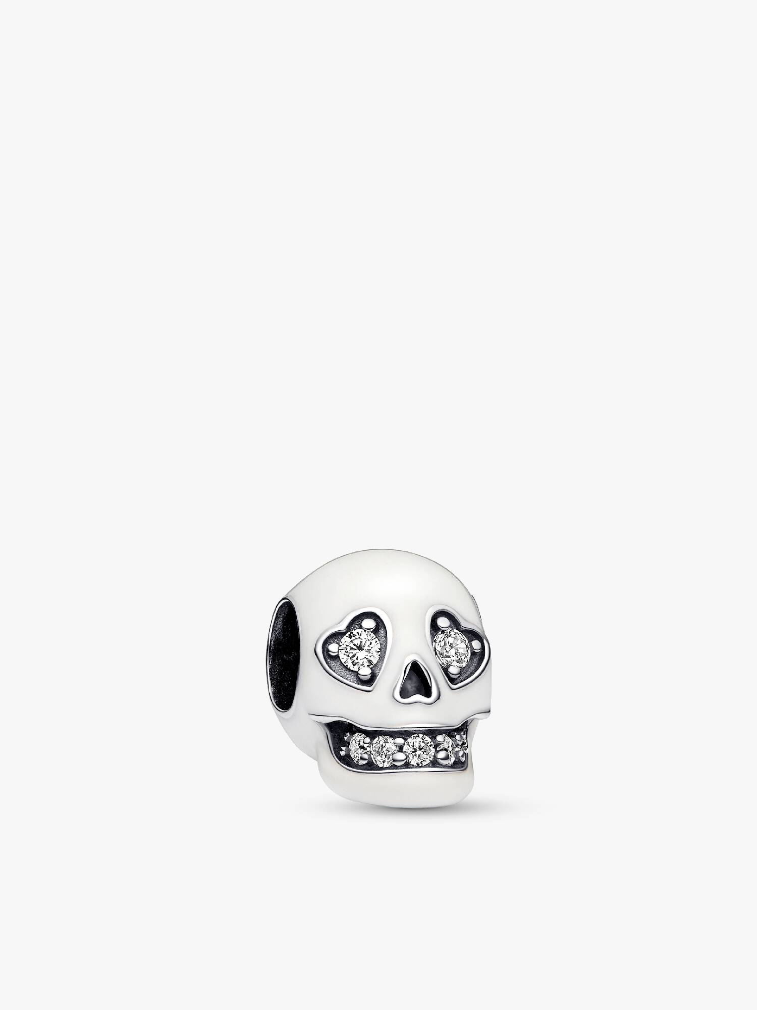 Glow-in-the-dark Sparkling Skull Charm