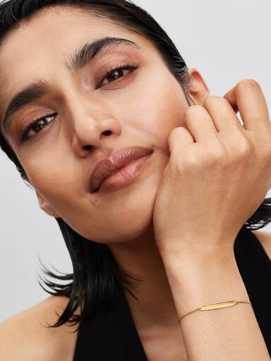 Engravable Bar Chain Bracelet