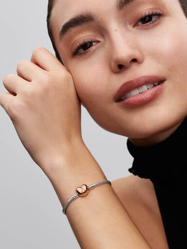 Heart & Snake Chain Bracelet