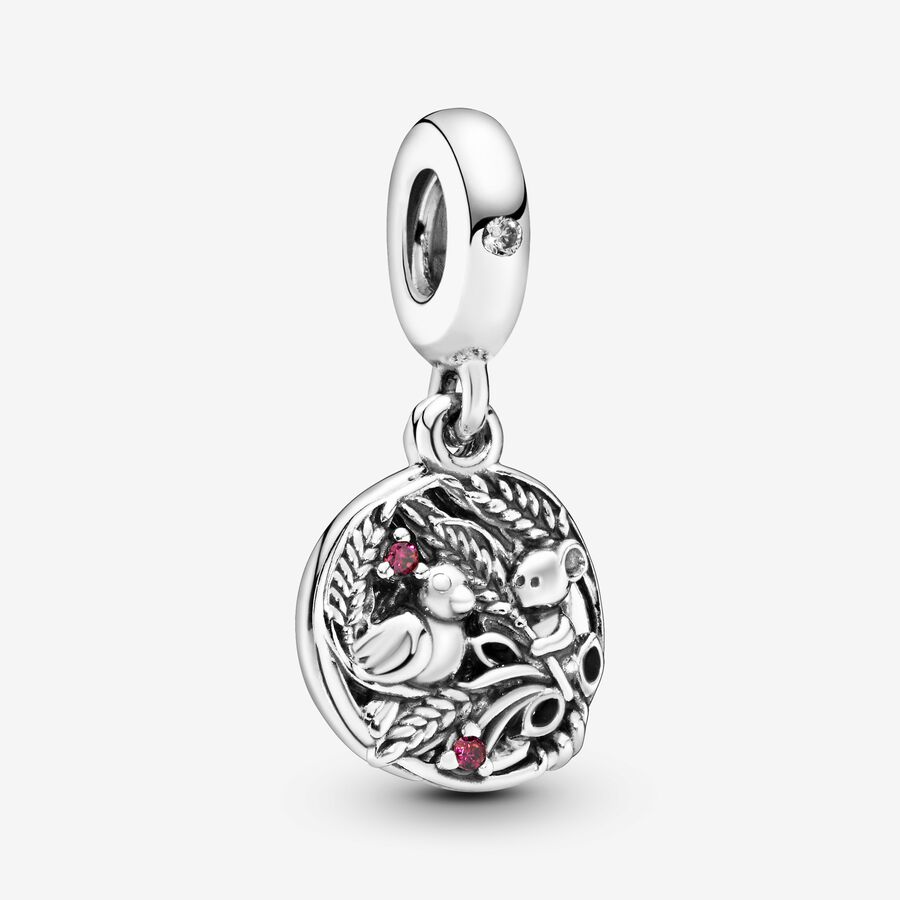 Bird & Mouse Dangle Charm image number 0