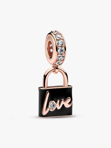 Love Padlock Dangle Charm