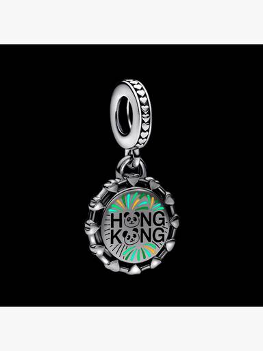 Hong Kong Fireworks & Pandas Dangle Charm