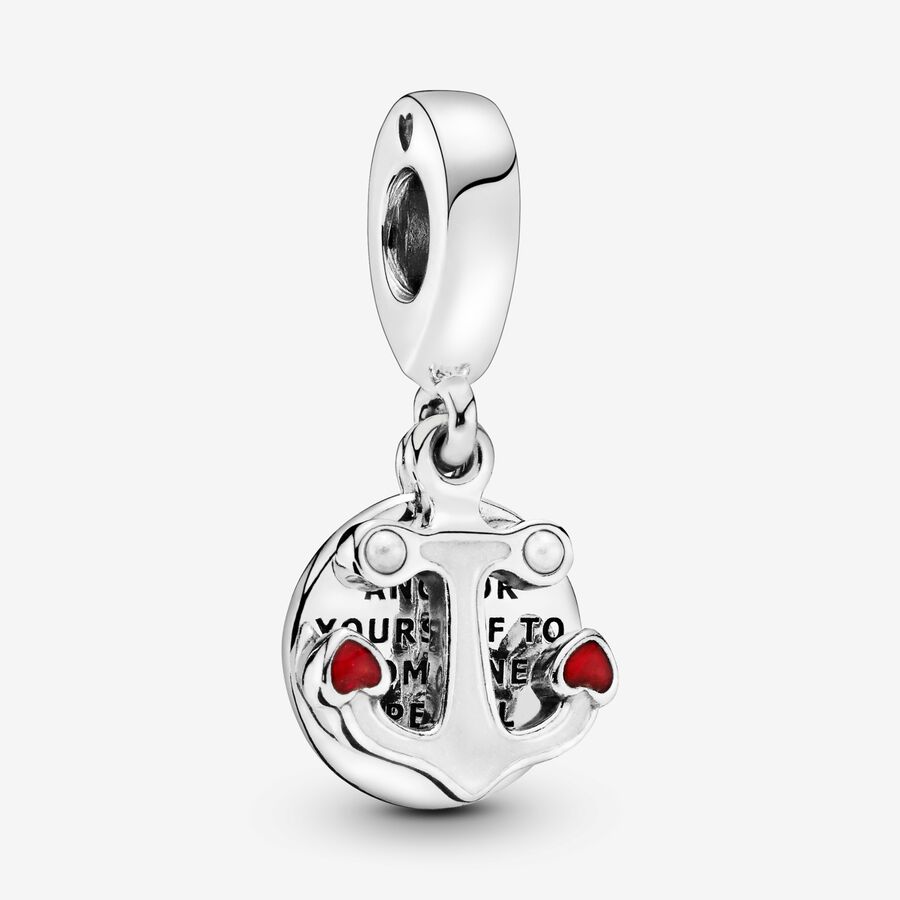 Anchor & Hearts Dangle Charm image number 0