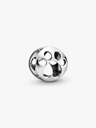 Paw sterling silver charm